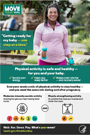 "One Step at a Time" Poster for Pregnancy